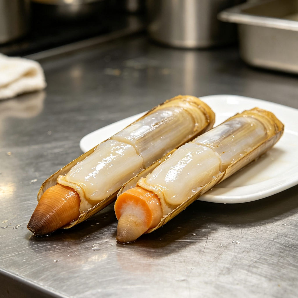 Bamboo Clams Stuffed with Carrot