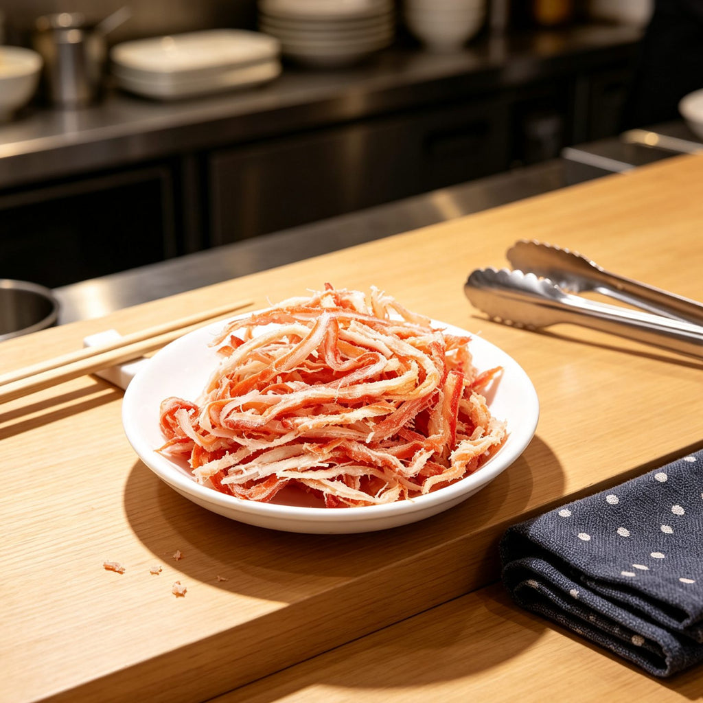 Fresh Squid Slices Ready to Cook