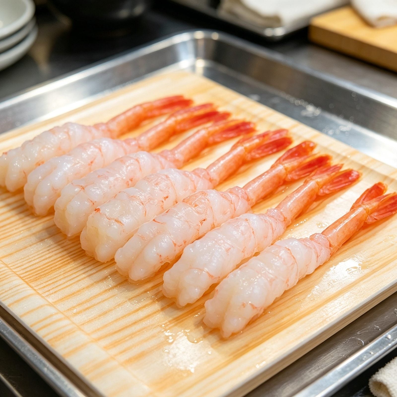 Fresh Shrimp Sushi 12 Pieces