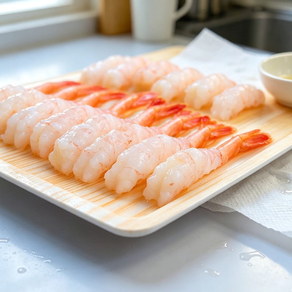 Fresh Shrimp Sushi 12 Pieces
